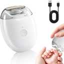 Electric Nail Clipper, 2026 NEW Portable 3 in 1 Electric Nail Clippers with LED Light & 3 Speeds, 360 Silent Auto Fingernail Cutter