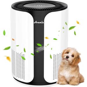 Avamia Air Purifier for Large Rooms up to 1100 Sq Ft, H14 HEPA Filter Air Purifiers for Bedroom with 360 Air Inlet, Compact Portable Cleaner for Pets, Smoke, Dust, Dander, Odor, Pollen