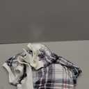 CHICZONE Crew Neck Oversized Sweatshirt Zipper Slit Long Sleeve Pullover for Women 2025 Trendy Fall Clothes (Small, C Plaid Black White)