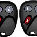 Key Fob Replacement for 2002-2009 Chevy Trailblazer & GMC Envoy/ 03-07 Isuzu Ascender/ 04-07 Buick Rainier/ 02-04 Oldsmobile Bravada Car Keyless Entry Remote Control, MYT3X6898B, 3 Btn, 2Pcs