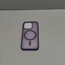 SUPFINE Magnetic for iPhone 15 Pro Case (Compatible with MagSafe) (Military Grade Drop Protection) Translucent Matte Shockproof Phone Case, Dark Purple