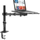 suptek Laptop Notebook Desk Mount Stand, Adjustable Single Monitor Laptop Arm Mount with Ventilated Tray,up to 17 inch,Holds up to 22 lbs