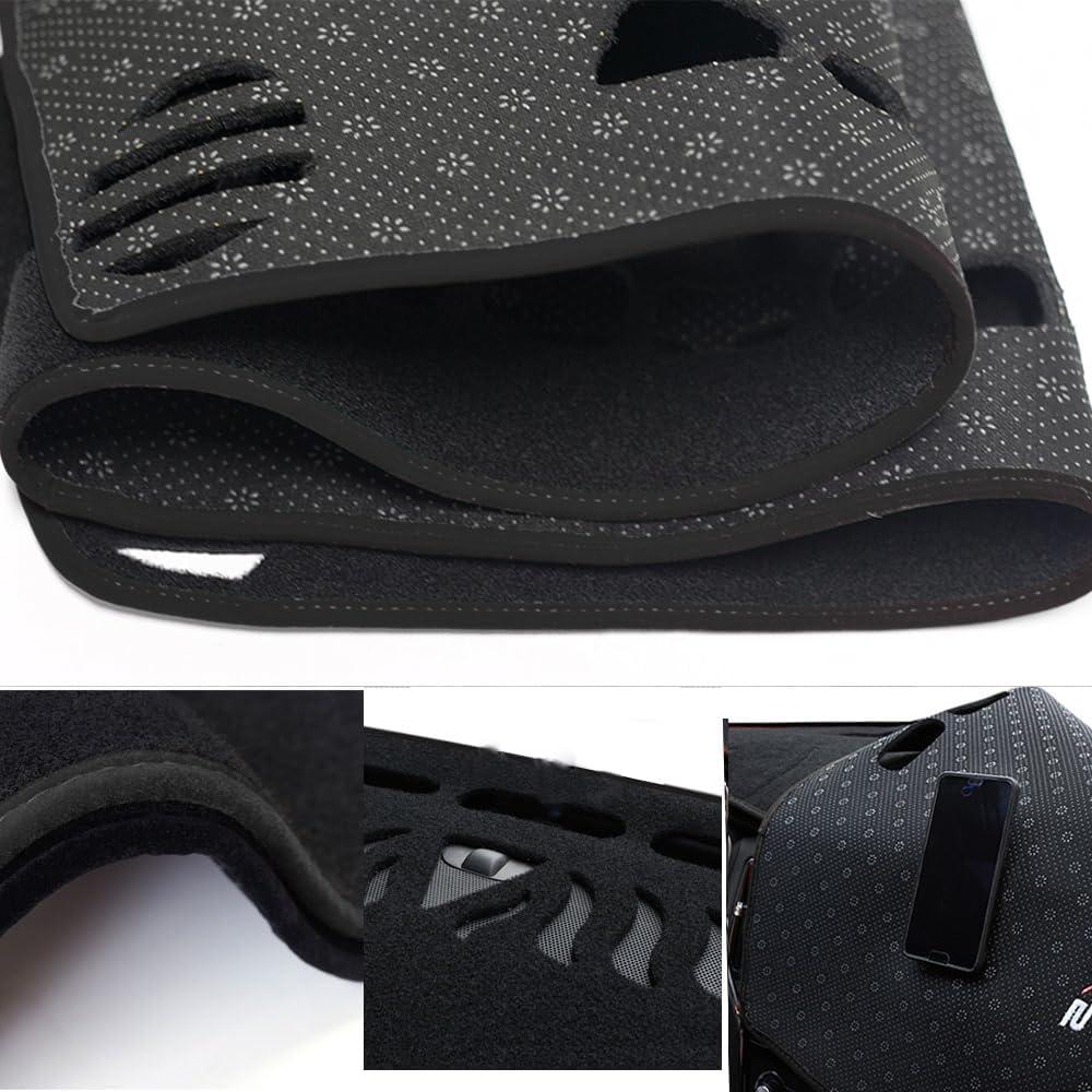 Dash Cover for 2004-2009 Subaru Outback - Polyester Dashboard Protector Mat, Black