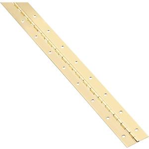 National Hardware N148-304 V570 Continuous Hinge in Brass,1-1/2" x 48"
