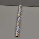 FYSUIMU Lemon Wrapping Paper -Mini Roll- 17 Inch x 32.8 Ft Watercolor Blue Flower Lemon Gift Wrap Paper Art Paper for Summer Birthday Baby Shower DIY Craft