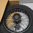 12'' Wheel & 80/100-12 3.00-12 80x100x12 Rear Dirt Bike Tire Rim for 125cc 110cc SSR CRF110F PW80 TTR110 KLX110 KLX110L DS80 JR80 Baja DR70 Off Road Pit Bike Parts with 428 Chain