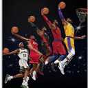 Basketball Wall Art For Boys Bedroom Decor Gift 12X18inch Unframe Canvas Wall Art Posters For Room Aesthetic