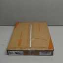 TORACK Pegboard Display Stand for Craft Shows & Fairs, 12 x 16 in Metal Tabletop Pegboard Display with Hooks for Christmas Fair Event(White, Pack of 2)