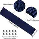 10-Pack Navy Blue 12 x 108 inches Long Premium Satin Table Runner for Wedding, Decorations for Birthday Parties, Banquets, Graduations, Engagements, Table Runners fit Rectange and Round Table