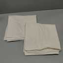 decorUhome Christmas Couch Throw Pillow Covers 20x20 Set of 2, Decorative Soft Euro Velvet Neutral Chenille Pillow Covers with Elegant Design for Sofa Bed Living Room Home Decor, Cream White