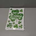 3 x 4Es Novelty 115 PCS St. Patricks Day Window Clings (9 Sheets)  Green Shamrock Window Clings for Glass, St Patricks Day Window Decorations & Irish Home Decor