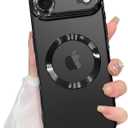 ZIYE Magnetic Case Made for iPhone 17 Air 6.6 Inch [Compatible with MagSafe] Soft TPU Slim Phone Cover Anti-Scratch Drop Protection Clear Phone Case for Women Men, Black