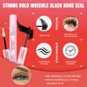 Lash Clusters Kit - 320PCS DIY Lash Extension Kit with Eyelash Clusters, 30D-40D Individual Lashes, Lash Bond and Seal, Tweezers, Liquid Eyeliner for At-Home Use (30-40D,0.07D, 9-16mm,Kit)