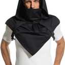 Hood Scarf Of Cowl Unisex Cloak Hooded Cape Hat With Adjustable Arms For Halloween Cosplay Costume