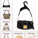 Bag Hanger, Purse Holder for Closet Black Backpack Hanger Hook for Organizer Storage Purses Tote Bag Backpacks Handbags(10 Pack)