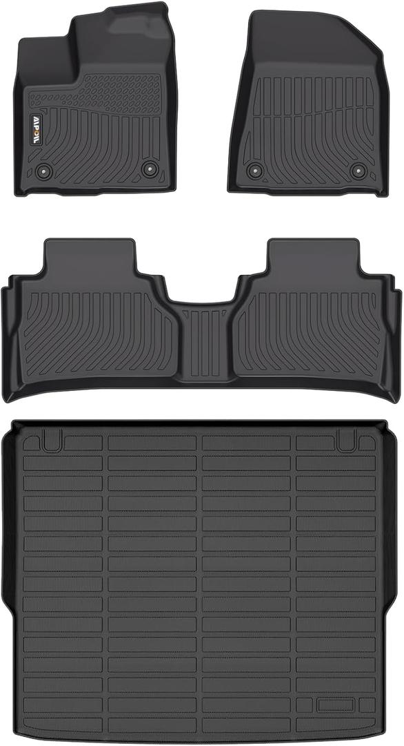 AIPOIL Floor Mats & Cargo Liner Set for 2025 2026 Nissan Murano All Weather Protection TPE Anti-Slip Automotive Full Set Custom Car Mats Accessories - Black