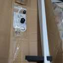 Double Curtain Rods 72 to 144 Inches with Solid Aluminum Alloy Brackets, 1 Inch Adjustable Drapery Rod, Heavy Duty Dual Curtains Rod for Window, Sliding Door, Bedroom Decoration, Matte White