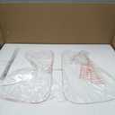 Coffee Tables Glass Small Farmhouse Coffee Table Mid-Century Modern Wood Center Table for Living Room, Walnut Transparent, 36 Inch