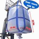 8Pack Aolikebao FIBC Bulk Bag,2 Ton Bag,35.4"L x 35.4"W x 43.3"H,4400lbs SWL Safty Factor 3:1,Woven Polypropylene Bags,Duffle Top #-Shaped Spout Bottom, X-Large