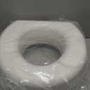 HealthSmart Enhanced Comfort 5" Raised (Round) Toilet Seat Risers for Seniors 5 Slip Resistant Pads FSA/HSA Eligible Padded Toilet Seat Elevation 15.7 x 15.2 x 6.1