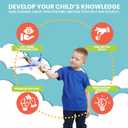 Kidsthrill Airplane Toy with Bump & Go, Flashing Lights & Sounds - For Boys & Girls Age 3-12