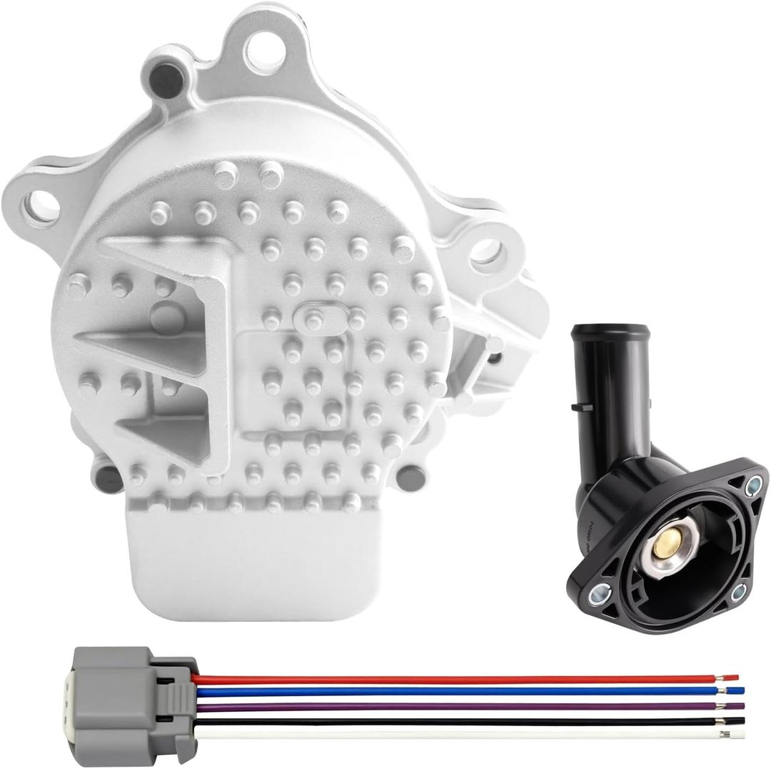 DWLDMLWC Electric Water Pump w/Thermostat - Upgraded Stainless Steel Rotor - Fits Toyota Prius 2010-2015 1.8L/ Prius C 2012-2019 1.5L / Prius V 1.8L 2012-2017 / Plug-In 12-19 & Lexus CT200h 11-17