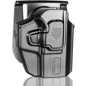 Universal OWB Paddle Holster w/Optic Cut, Fits Glock 19/26/ 43X, FN Reflex, M&P Shield Plus, PSA Dagger Compact, Hellcat Pro, Ruger Security 9 & 40+ Compact/Subcompact Pistols