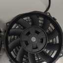 Aramox Radiator Fan, 7 Inch Universal Electric Radiator Cooling Fan 10 Blades Slim Fan Push Pull DC 12V Black for Cars 2 Packs