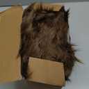 Ashler Faux Fur Rug, Fluffy Shaggy Area Rug Ultra Soft 2 x 6 Feet Sheepskin Fur Rug, Dark Coffee Fuzzy Rug Machine Washable Shag Rug, Nursery Decor Throw Rugs for Bedroom, Kids Room, Living Room