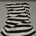CIDER Striped Boat Neck Tops for Women Sleeveless Ruched Crop Tank Tops Slim Fit Trendy Summer Outfits Casual, S