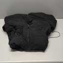 Flygo Womens Cropped Corduroy Puffer Jacket Winter Jackets Warm Long Sleeve Zip Quilted Down Puffer Coat,M