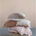 New Zealand Wool Tufted Pillow with Geometric Design