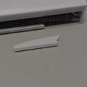 Cordless Light Filtering Mini Blind - 31 Inch Width, 64 Inch Length, 1" Slat Size - Pearl White - Cordless GII Morningstar Horizontal Windows Blinds for Interior by Achim Home Decor