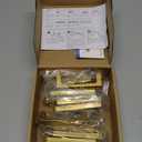 Ravinte 15 Pack Solid 3 Inch Kitchen Square Cabinet Handles Brushed Brass Drawer Pulls Kitchen Cabinet Hardware Handles (3" Hole Center)