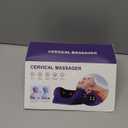 JDZ Neck Massager with Heat, 3-in-1 Electric Cervical Massager for Pain Relief with Hot Compress, Ergonomic Neck and Shoulder Relaxer Stretcher - ldeal Gift for Office Athletes Everyone etc. Brown