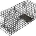 Live Squirrel Trap Heavy Duty Humane Animal Cage Trap for Indoors and Outdoors (Black)