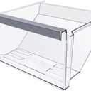 UPGRADED W11162446 Refrigerator Crisper Drawer Compatible with Whirlpool Refrigerator Drawer Replacement W11046495 Whirlpool Drawer Replacement WRS325SDHZ08 WRS321SDHZ01, WRS315SDHM08 Fridge Drawer