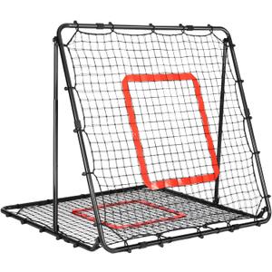 Baseball and Softball Rebounder Net,Baseball Rebounder,Volleyball Rebounder,Pitch Back Net,Multi-Sport Training Rebound Screen,with Pitching Target,Easy Adjustable Angles