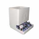 Dishwasher Tablet Storage Box with Slide Rail Mount - Under Cabinet Organizer Holder for Dishwasher Pods (Includes Mounting Screws)