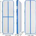 FBSPORT Inflatable Air Gymnastics Mat Training Mats 4/8 inches Thickness Gymnastics Tracks for Home Use/Training/Cheerleading/Yoga/Water with Pump