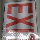 Lilyanaen New Metal Sign Aluminum Sign Glow in Dark Exit for Outdoor & Indoor 12" x 8"