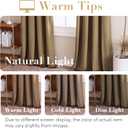 H.VERSAILTEX Velvet Curtains for Living Room 108 Inch Length 2 Panels Luxury Thermal Insulated Window Drapes for Bedroom Vintage Wall Backdrop Super Soft Room Darkening, W52 x L108 Inches, Camel