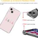 Cute Pink Christmas Tree Case Compatible with iPhone 13, Winter Christmas Case for iPhone 13 for Teens Men and Women, Cool TPU Bumper Phone Case Cover