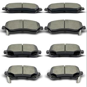 Front Rear Ceramic Brake Pads 4 Pieces Set fit for 2008-2016 Chrysler Town & Country,for 2008-2011 Dodge Grand Caravan/Journey,for 2009-2014 Volkswagen Routan