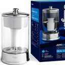 Culligan with ZeroWater Technology 40-Cup Glass Water Filter Dispenser Includes 5-Stage Advanced Water Filter, Certified to Reduce Lead, Total PFAS (Forever Chemicals), Fluoride, and Chlorine