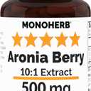 MONOHERB Aronia Berry Extract 500 mg - 90 Vegetarian Capsules