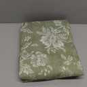 jinchan Linen Floral Curtains for Living Room with Printed Flower 84 Inches Long Light Filtering French Country Back Tab Rod Pocket Sage Green Window Curtain Set Farmhouse Drapes 2 Panels