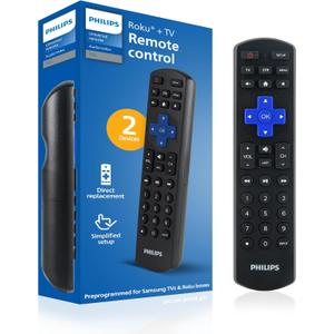 Philips Roku TV Remote Replacement, Compatible with Roku Philips TV, TCL/ONN/Hisense/Sharp/Element/Westinghouse, Roku Replacement Remote SRP6320R/27
