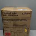 YJHome Pull Out Trash Can Under Cabinet with 31Qt 8Gal Garbage, Under Sink Trash Can with Soft-Close Slides, Cabinet Trash Can Pull Out Kit with Door Mounting Kit for Minimum Opening 12" W (Single)