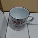 Yaomiao North Pole Hot Chocolate Mug Christmas Coffee Mugs Christmas Gifts Santa Xmas Enamel Cups with Handle Stainless Steel Mug for Women Men Employee(6 Pcs,Stainless Steel, Enamel)